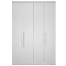 Guarda Roupa Rizon Módulo 4 Portas 3 Gavetas Novo Horizonte Cor Branco