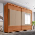 Guarda Roupa Roma 2 Portas Espelho 6 Gavetas Marrom Caemmun Guarda Roupa Roma 2 Portas Espelho 6 Gavetas Marrom Caemmun