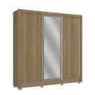 Guarda Roupa Roupeiro Casal com 3 Portas de Correr e Espelho CB04M570 Kappesberg