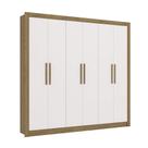 Guarda Roupa Roupeiro Casal com 6 Portas e 2 Gavetas M569 Kappesberg