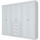Guarda Roupa / Roupeiro Casal Henn D205-05 6 Portas 4 Gavetas MDP e MDF Guarda Roupa / Roupeiro Casal Henn D205-05 6 Portas 4 Gavetas MDP e MDF