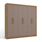 Guarda Roupa / Roupeiro Kappesberg M569 6 Portas e 2 Gavetas Nogueira e Fendi
