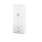 Guarda Roupa Roupeiro Módulo MDP 2 Portas Gold Quarto Infantil Juvenil Branco