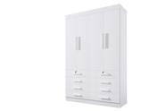 Guarda Roupa Roupeiro Monaco Plus 4 Portas Branco D'Doro Guarda Roupa Roupeiro Monaco Plus 4 Portas Branco D'Doro