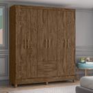 Guarda Roupa Roupeiro Panama 6 portas 2 gavetas Cast Wood Guarda Roupa Roupeiro Panama 6 portas 2 gavetas Cast Wood