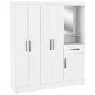 Guarda Roupa / Roupeiro San Marino Jasmim 5 Portas 1 Gaveta Com Espelho MDP 175x150x40cm