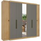 Guarda Roupa / Roupeiro THB 5924 Supremo Glass 7 Portas 4 Gavetas MDF