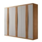 Guarda-Roupa Rufato Grécia 6 Portas 2 Gavetas Naturale Off
