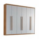 Guarda Roupa Rufato Hawaii 6 Portas Naturale Off White