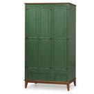 Guarda-Roupa Rústico 3 Portas e 2 Gavetas - Madeira Maciça e MDF Guarda-Roupa Rústico 3 Portas e 2 Gavetas - Madeira Maciça e MDF