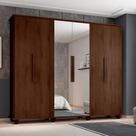 Guarda Roupa RV Móveis Canadá com 6 Portas, 4 Gavetas e Espelho Guarda Roupa RV Móveis Canadá com 6 Portas, 4 Gavetas e Espelho