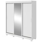 Guarda Roupa Saion 3 Portas 1 Porta Glass 3 Gavetas Branco Guarda Roupa Saion 3 Portas 1 Porta Glass 3 Gavetas Branco