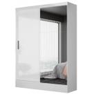 Guarda Roupa Santiago Carioca Solteiro com Espelho 2 Portas 2 Gavetas Cor Branco Guarda Roupa Santiago Carioca Solteiro com Espelho 2 Portas 2 Gavetas Cor Branco