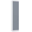Guarda Roupa Sapateira 50cm 1 Pt Alpes Luciane Móveis Branco Pf-grey Sky Pf