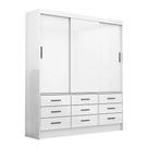 Guarda Roupa Sevilha 3 Portas 9 Gavetas Sem Espelho Carioca Moveis Branco Guarda Roupa Sevilha 3 Portas 9 Gavetas Sem Espelho Carioca Moveis Branco