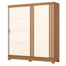 Guarda Roupa Solteiro 02 Portas de Correr 03 Gavetas Prime B352 Cinamomo Off White - Henn - Briz