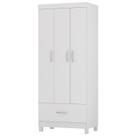 Guarda Roupa Solteiro 03 Portas 31060 Branco Demobile