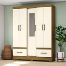 Guarda Roupa Solteiro 05 Portas 02 Gavetas B60 Briz