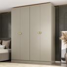 Guarda-roupa Solteiro 100% Mdf 4 Portas Brescia Guarda-roupa Solteiro 100% Mdf 4 Portas Brescia