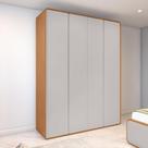 Guarda Roupa Solteiro 100% Mdf 4 Portas Easy Like Amêndoa Clean/off White