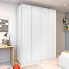 Guarda Roupa Solteiro 100% MDF 4 Portas Easy Like Branco