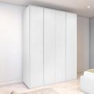 Guarda Roupa Solteiro 100% Mdf 4 Portas Easy Like Branco