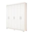 Guarda Roupa Solteiro 100% MDF 6 Portas Lana Branco - ACP MÓVEIS Guarda Roupa Solteiro 100% MDF 6 Portas Lana Branco - ACP MÓVEIS