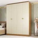Guarda-roupa Solteiro 100% Mdf Bp 4 Portas 2 Gavetas Brescia Guarda-roupa Solteiro 100% Mdf Bp 4 Portas 2 Gavetas Brescia