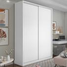 Guarda Roupa Solteiro 100% MDF BP com 2 Portas Zermatt Branco