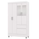 Guarda Roupa Solteiro 102cm Com Espelho Mayra Flex Branco V02 - Mpozenato