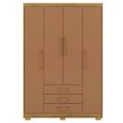 Guarda Roupa Solteiro 120 Cm 4 Portas 10088 Nature Camarim Vlr Nature Camarim