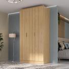 Guarda Roupa Solteiro 1,20m c/ 3 Portas de Abrir 100% MDF
