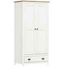 Guarda Roupa Solteiro 2 Portas 1 Gaveta Madeira Maciça Mazzaro F06 Branco Freijó - Lyam Decor Guarda Roupa Solteiro 2 Portas 1 Gaveta Madeira Maciça Mazzaro F06 Branco Freijó - Lyam Decor