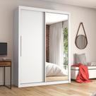 Guarda-Roupa Solteiro 2 Portas 1 Porta Espelhada Royale 100% MDF