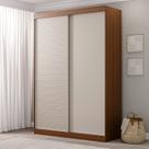 Guarda-Roupa Solteiro 2 Portas 1 Porta Ripada Samambaia CabeCasa MadeiraOriginals