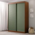 Guarda-Roupa Solteiro 2 Portas 1 Porta Ripada Samambaia CabeCasa MadeiraOriginals