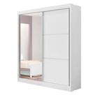 Guarda Roupa Solteiro 2 Portas 3 Gavetas Athenas D'Doro Móveis Branco
