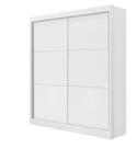 Guarda Roupa Solteiro 2 Portas 3 Gavetas - Santorini-Branco - Móveis D'Doro