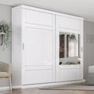 Guarda Roupa Solteiro 2 Portas 3 Gavetas Turin Branco/Rosa Chá Guarda Roupa Solteiro 2 Portas 3 Gavetas Turin Branco/Rosa Chá