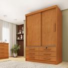 Guarda Roupa Solteiro 2 Portas 6 Gavetas 133cm Chicago