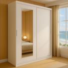 Guarda-roupa Solteiro 2 Portas de Correr 1 Espelho 1 Gaveta 6 Prateleiras 1 Cabideiro Palhoça Guarda-roupa Solteiro 2 Portas de Correr 1 Espelho 1 Gaveta 6 Prateleiras 1 Cabideiro Palhoça