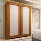 Guarda-roupa Solteiro 2 Portas de Correr 100% MDF 140cm Cinerária Espresso Móveis