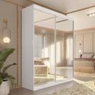 Guarda-Roupa Solteiro 2 Portas de Correr 2 Gavetas e 6 Espelhos Peônia Yescasa Guarda-Roupa Solteiro 2 Portas de Correr 2 Gavetas e 6 Espelhos Peônia Yescasa