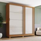 Guarda Roupa Solteiro 2 Portas de Correr 3 Gavetas B352 Briz