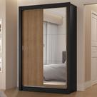 Guarda-Roupa Solteiro 2 Portas de Correr com Espelho 2 Gavetas Vivare Madesa