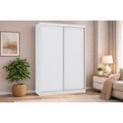 Guarda Roupa Solteiro 2 Portas de Correr e 2 Gavetas N571 Branco - Kappesberg