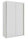 Guarda Roupa Solteiro 2 Portas de Correr MDF 138 cm Lotus Belmax