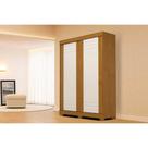 Guarda Roupa Solteiro 2 Portas e 2 Gavetas Ayla Flex Cinamomo/Cinamomo ou Off White - ACP