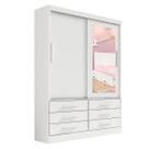 Guarda Roupa Solteiro 2 Portas e 6 Gavetas Com Espelho Guarda Roupa Solteiro 2 Portas e 6 Gavetas Com Espelho
