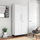 Guarda Roupa Solteiro 2 Portas Gold - Branco